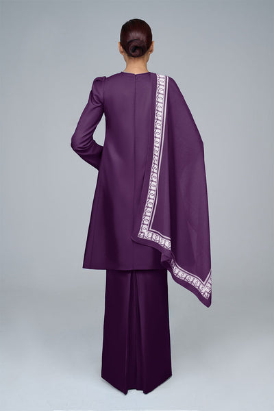 RR BASIC Kurung Pahang in Grape Purple '25