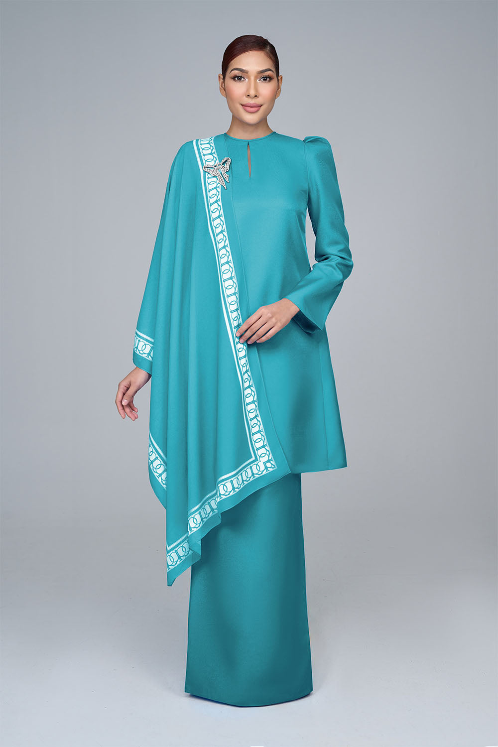 RR BASIC Kurung Pahang in Lake Blue '25