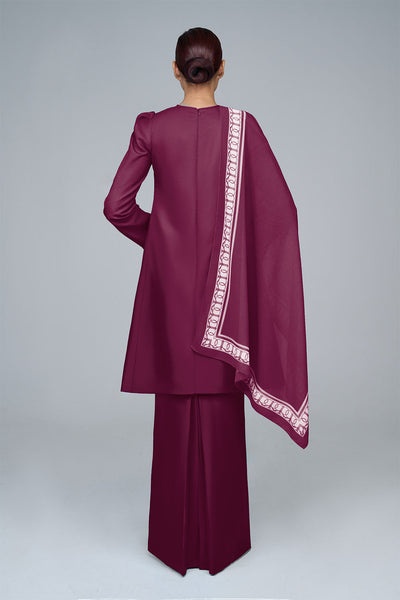 RR BASIC Kurung Pahang in Maroon '25