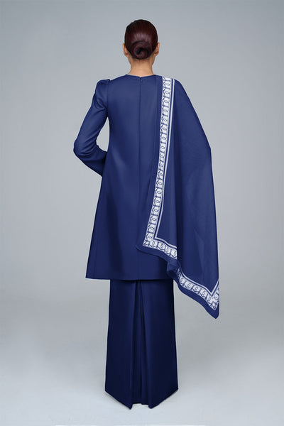 RR BASIC Kurung Pahang in Navy Blue '25