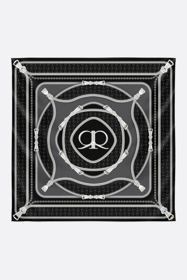 RR Zipperr Scarf in Onyx Black