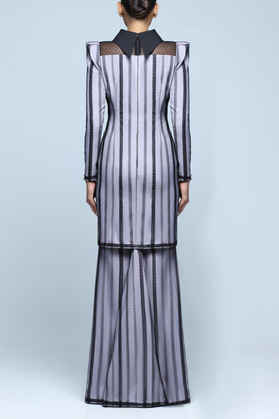 Serene Kurung in Steel Grey