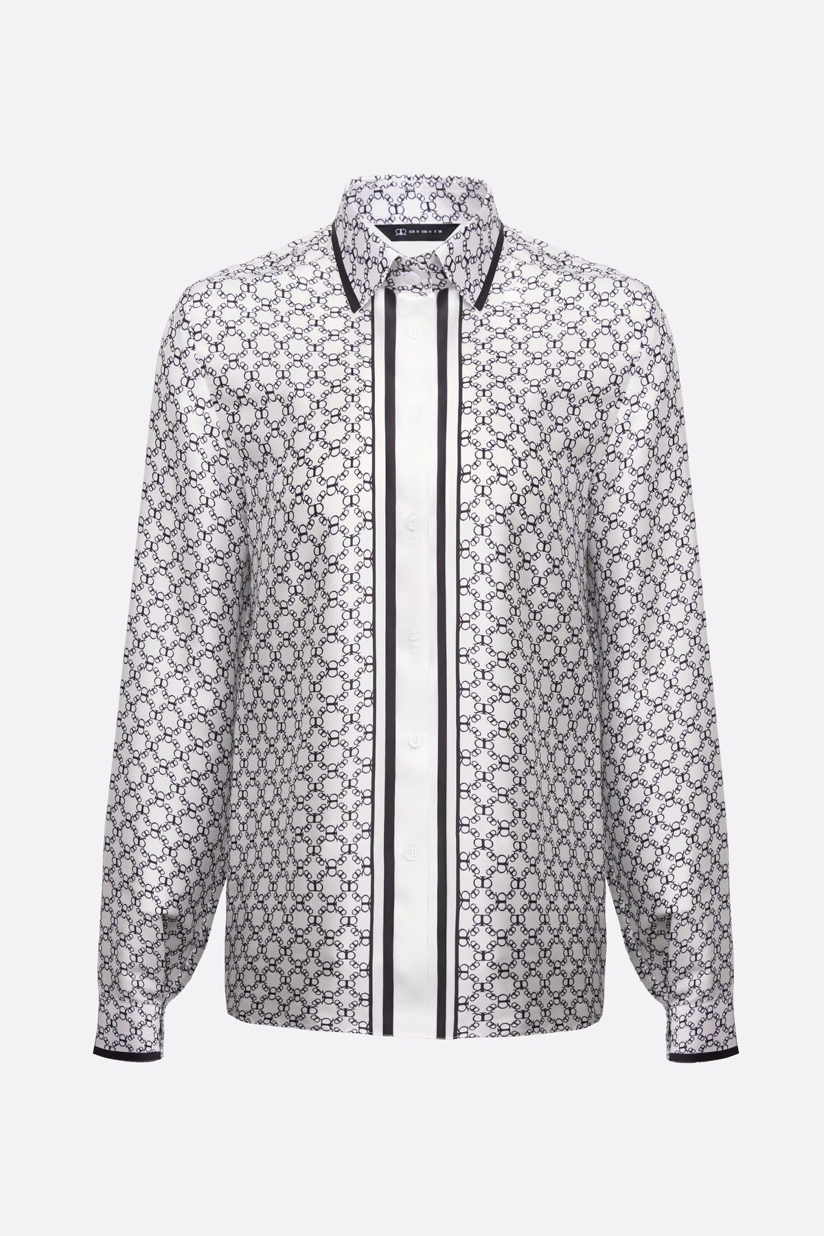 Zarra Shirt in White Black