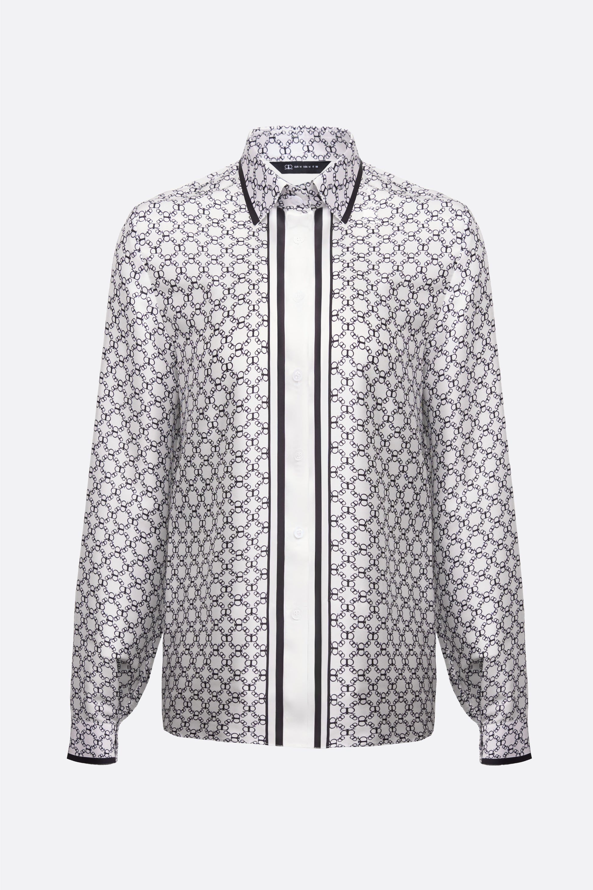 Zarra Shirt in White Black