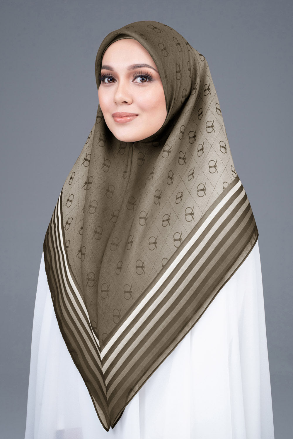 RR Mono Cotton Scarf in Light Brown – RR by RIZMAN RUZAINI